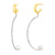 925 STERING SILVER C-EARRINGS WITH PEARL