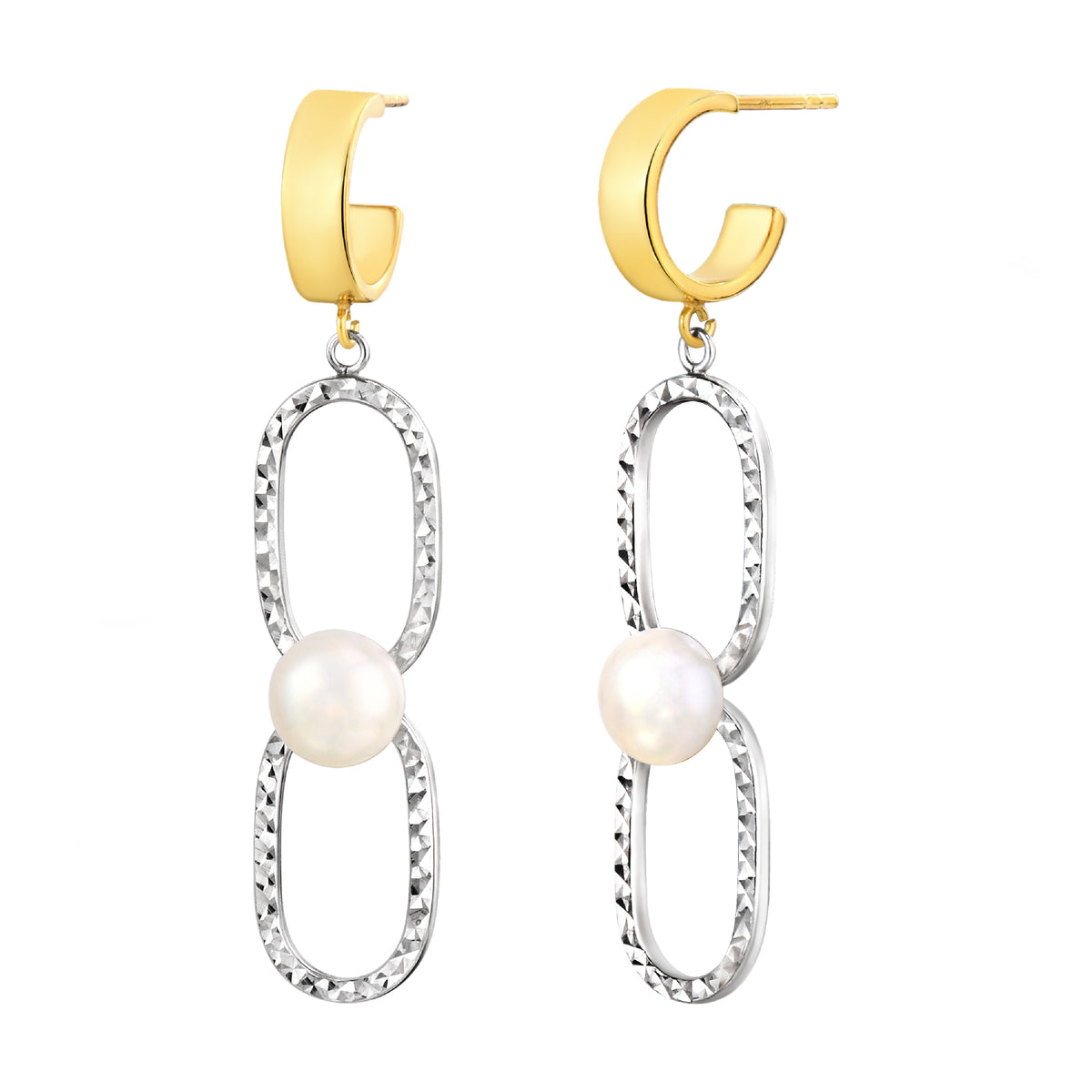 925 STERLING SILVER FRESHWATER PEARLS EARRINGS