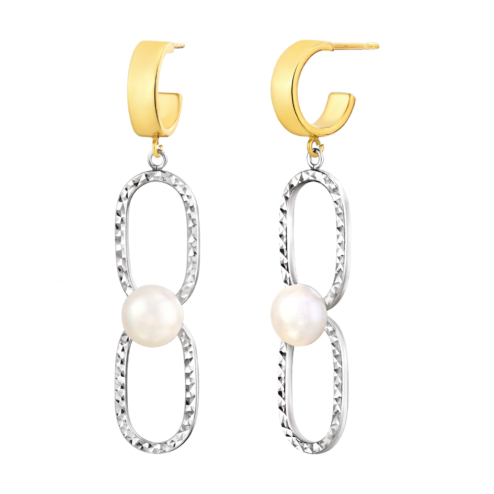 925 STERLING SILVER FRESHWATER PEARLS EARRINGS