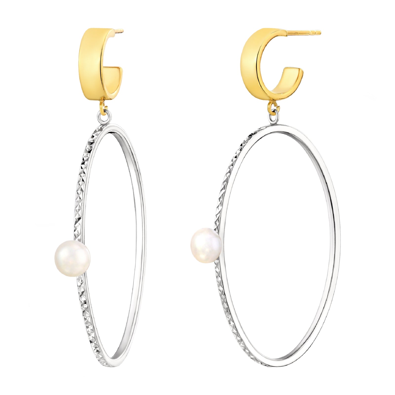 925 STERLING SILVER FRESHWATER PEARLS EARRINGS