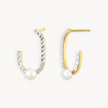 925 STERLING SILVER FRESHWATER PEARLS EARRINGS
