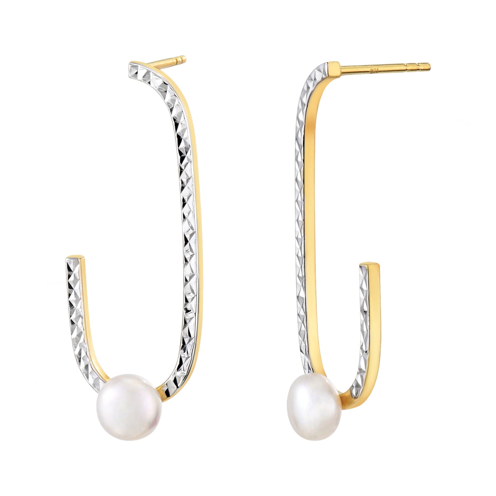 925 STERLING SILVER FRESHWATER PEARLS EARRINGS