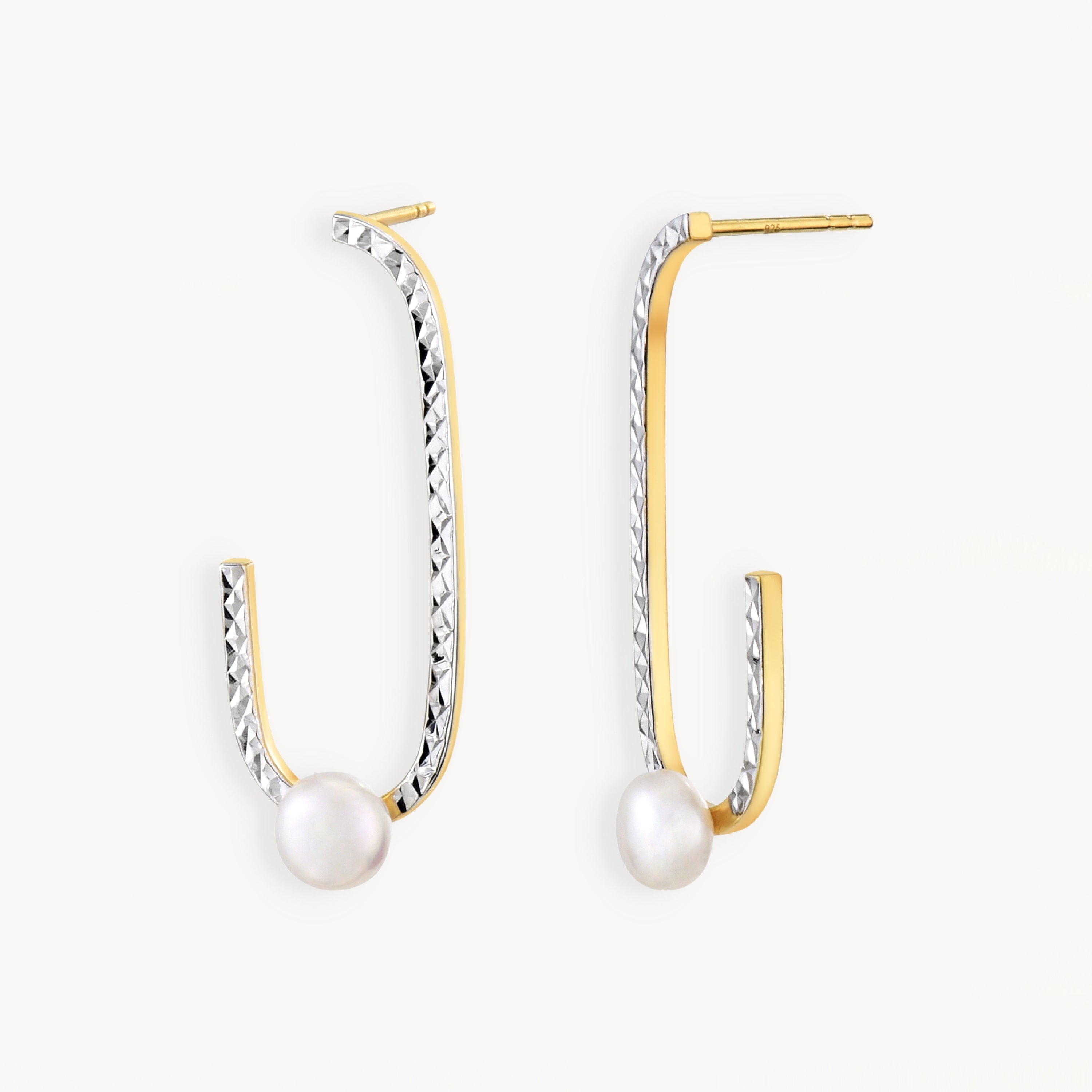 925 STERLING SILVER FRESHWATER PEARLS EARRINGS