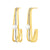 925 STERING SILVER J-HOOP EARRINGS WITH PEARL