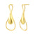925 STERLING SILVER WITH 14K GOLD PLATED PAISLEY DESIGN EARRINGS