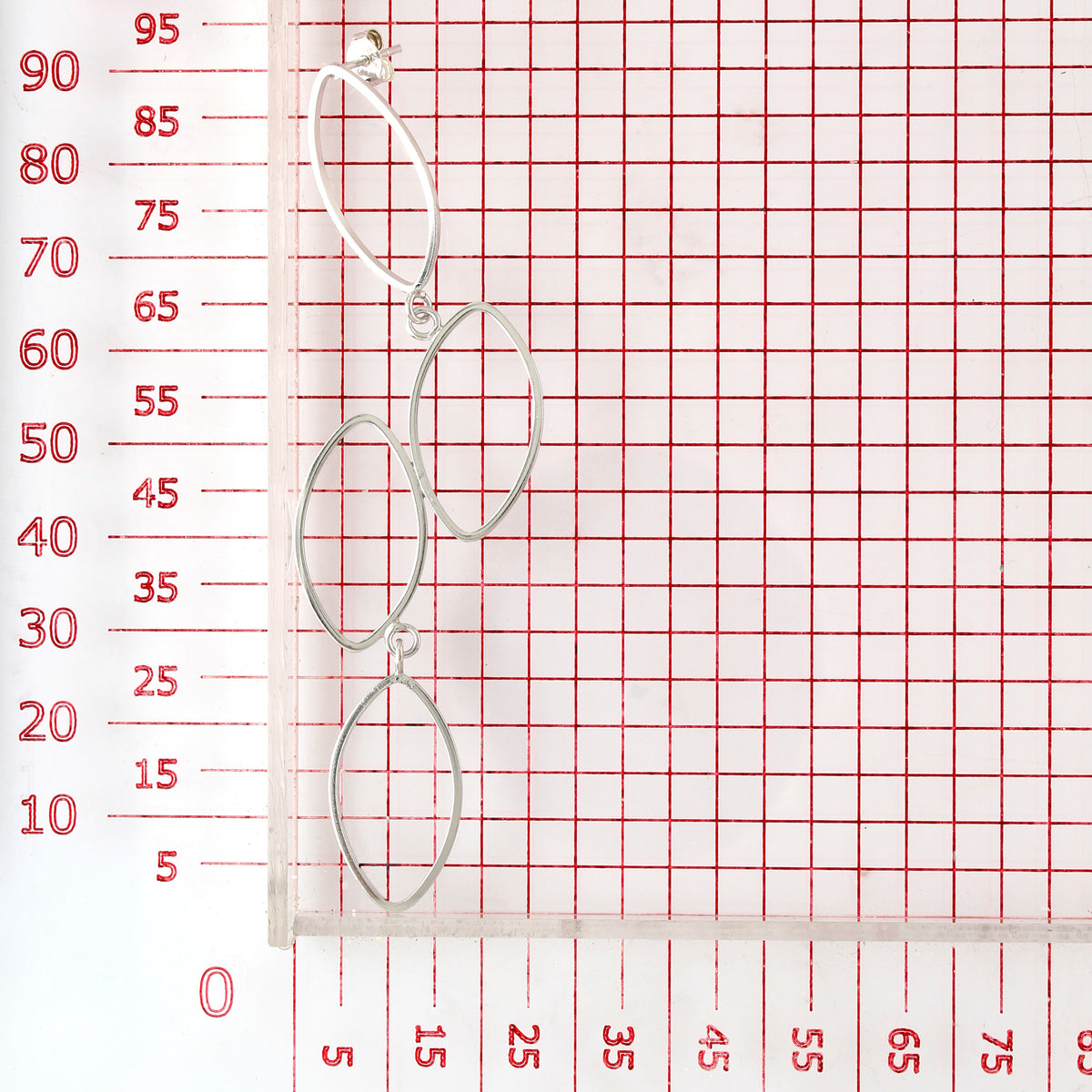 925 STERLING SILVER GEOMETRIC CHANDELIER EARRINGS