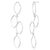 925 STERLING SILVER GEOMETRIC CHANDELIER EARRINGS