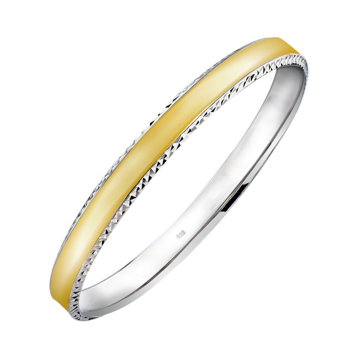 925 STERLING SILVER CLASSIC ENAMEL SLIP ON BANGLE