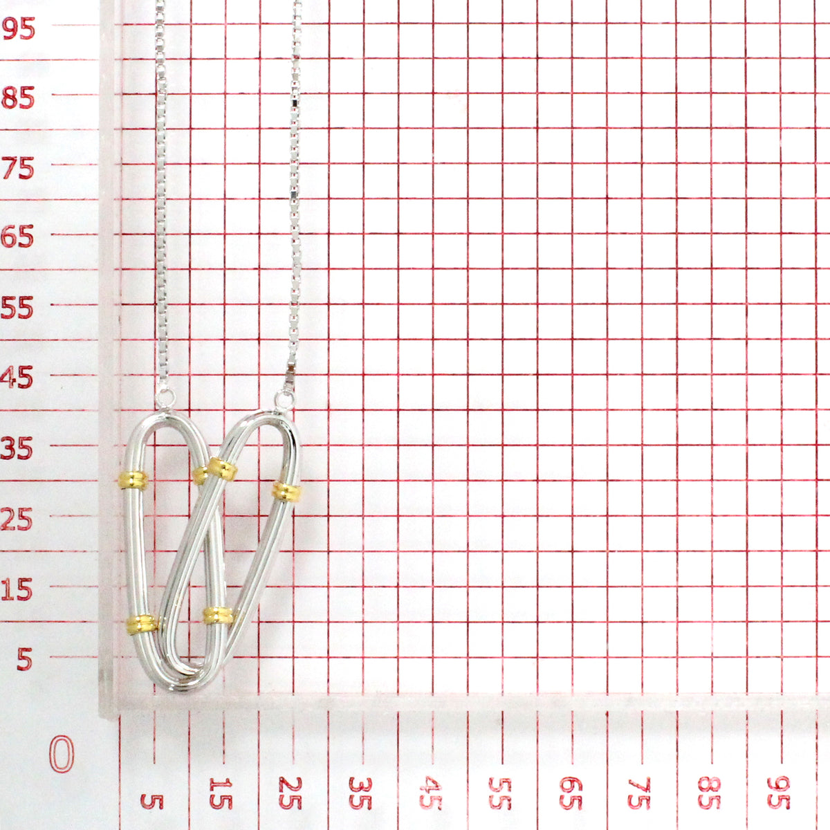 925 STERLING SILVER CROSS OVER PENDANT NECKLACE