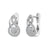 925 STERLING SILVER PAVE SQUASH EARRINGS