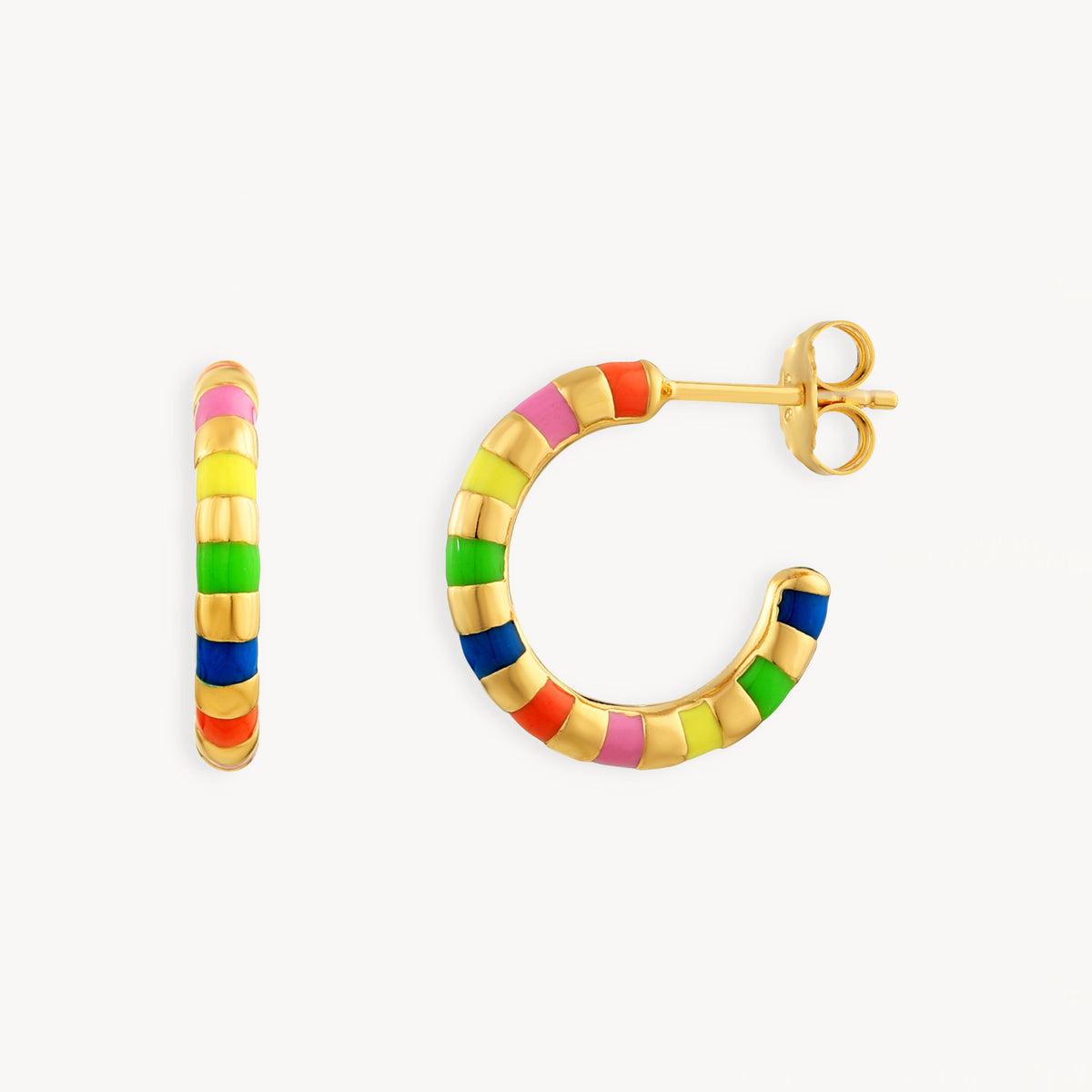 925 STERLING SILVER EARRINGS WITH ENAMEL