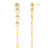 925 STERLING SILVER LINEAR DANGLE DROP EARRINGS