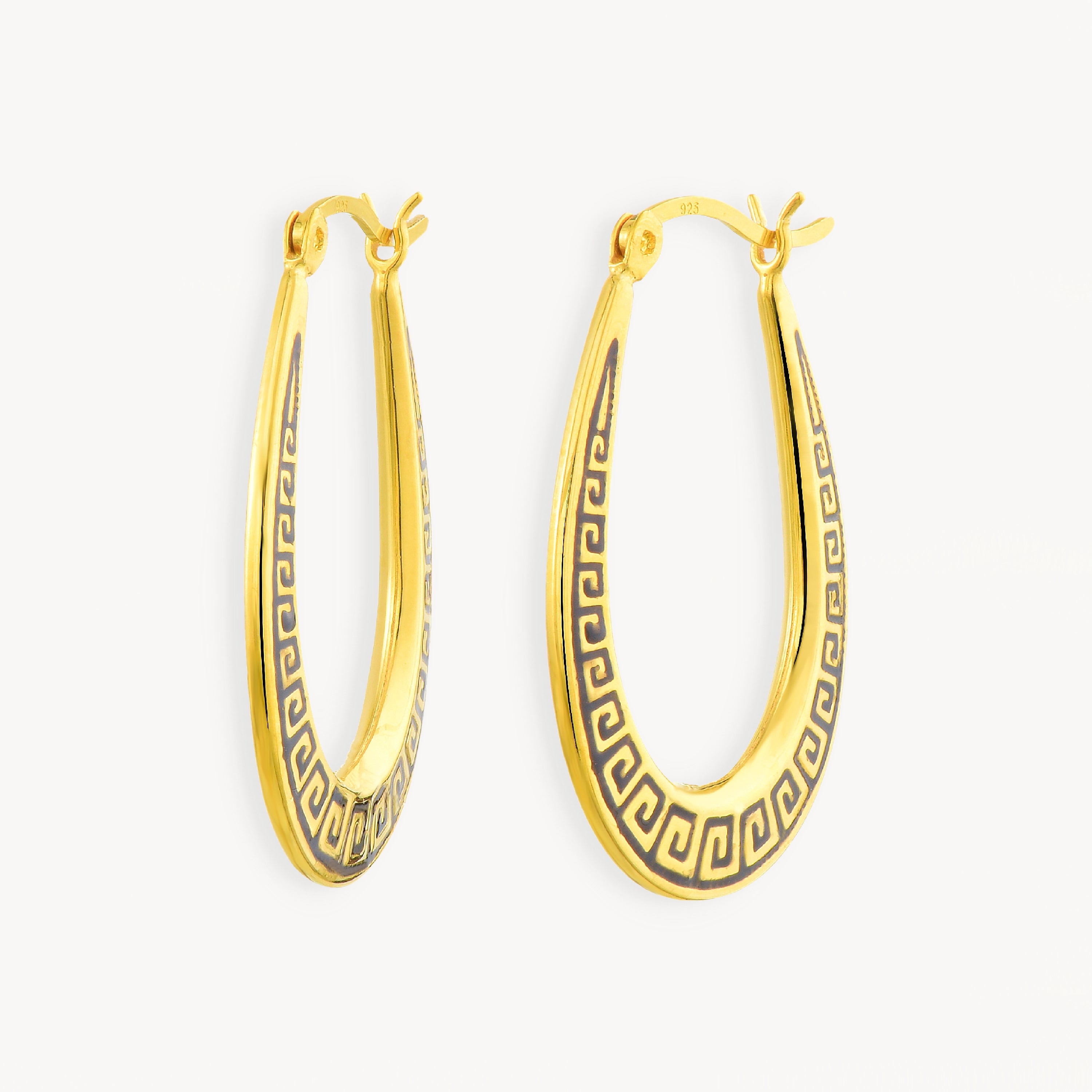 925 STERLING SILVER EARRINGS WITH ENAMEL