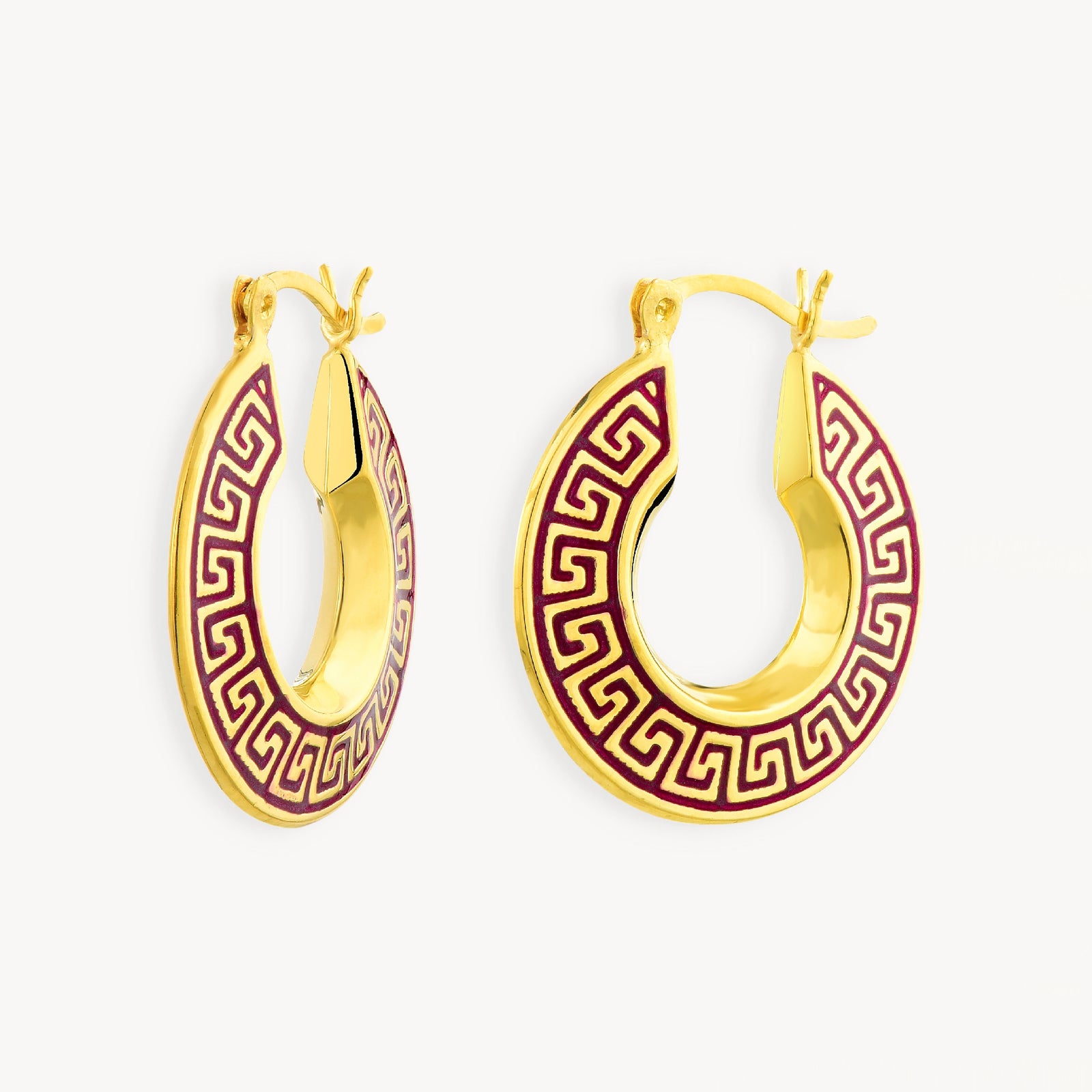 925 STERLING SILVER EARRINGS WITH ENAMEL