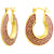 925 STERLING SILVER ENAMELED GREEK KEY ROUND BACK TO BACK EARRINGS