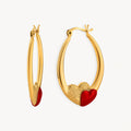 925 STERLING SILVER EARRINGS WITH ENAMEL
