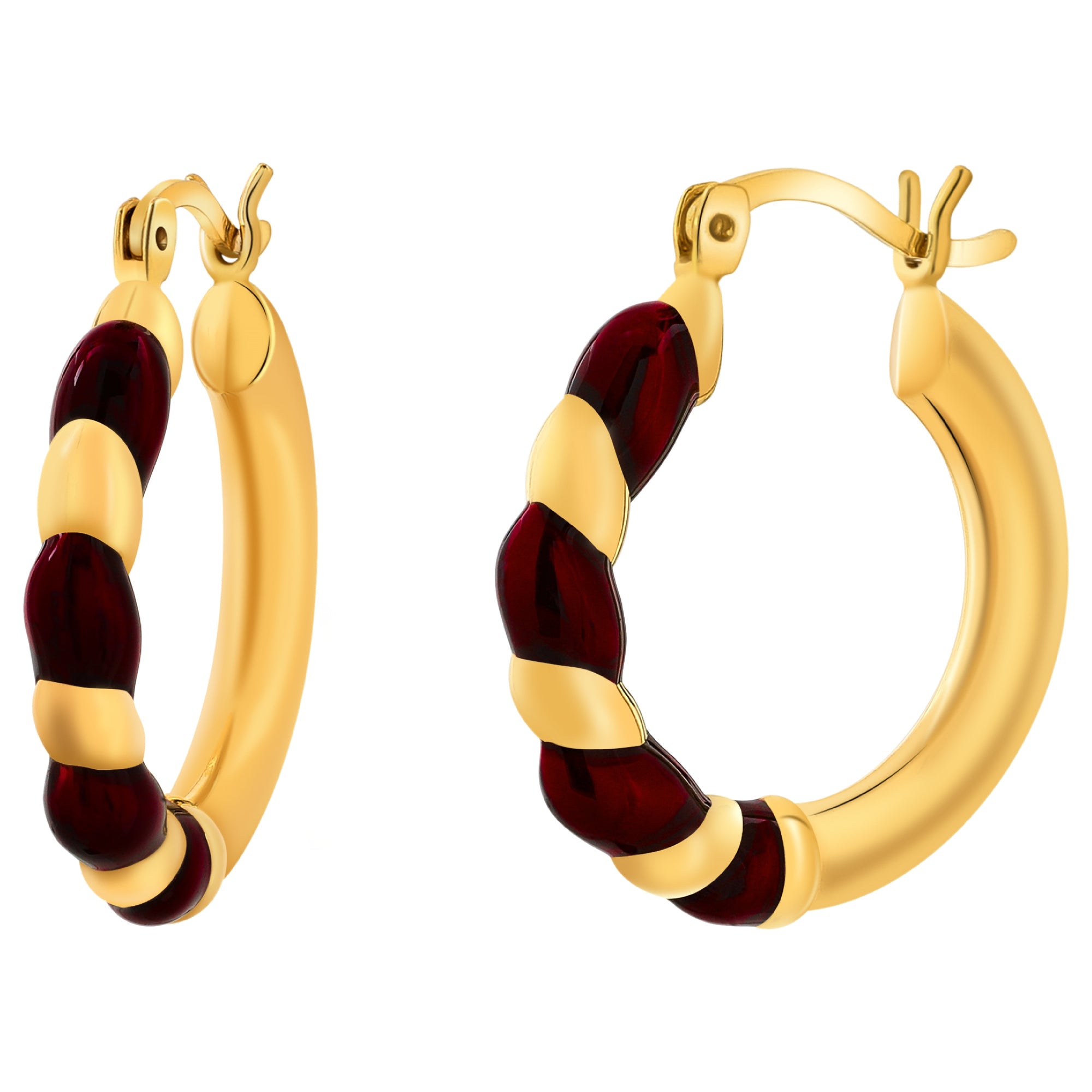 925 STERLING SILVER EARRINGS WITH ENAMEL