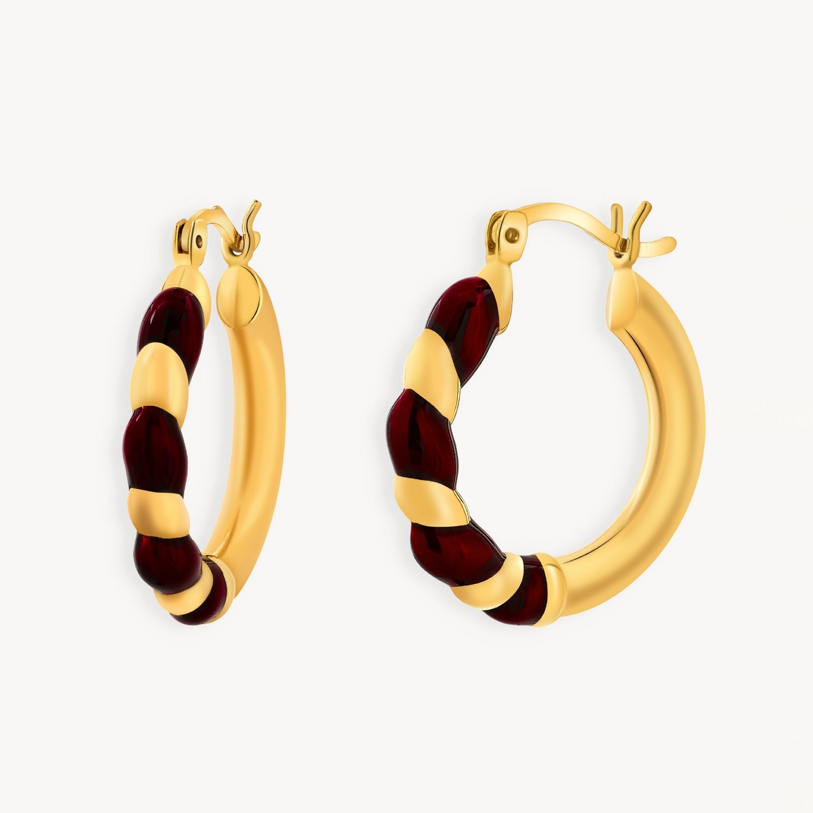 925 STERLING SILVER EARRINGS WITH ENAMEL