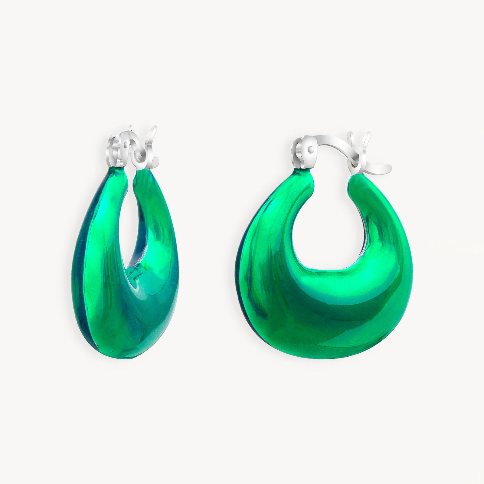 925 STERLING SILVER EARRINGS WITH ENAMEL