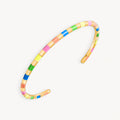 925 STERLING SILVER CLASSIC ENAMEL CUFF BANGLE