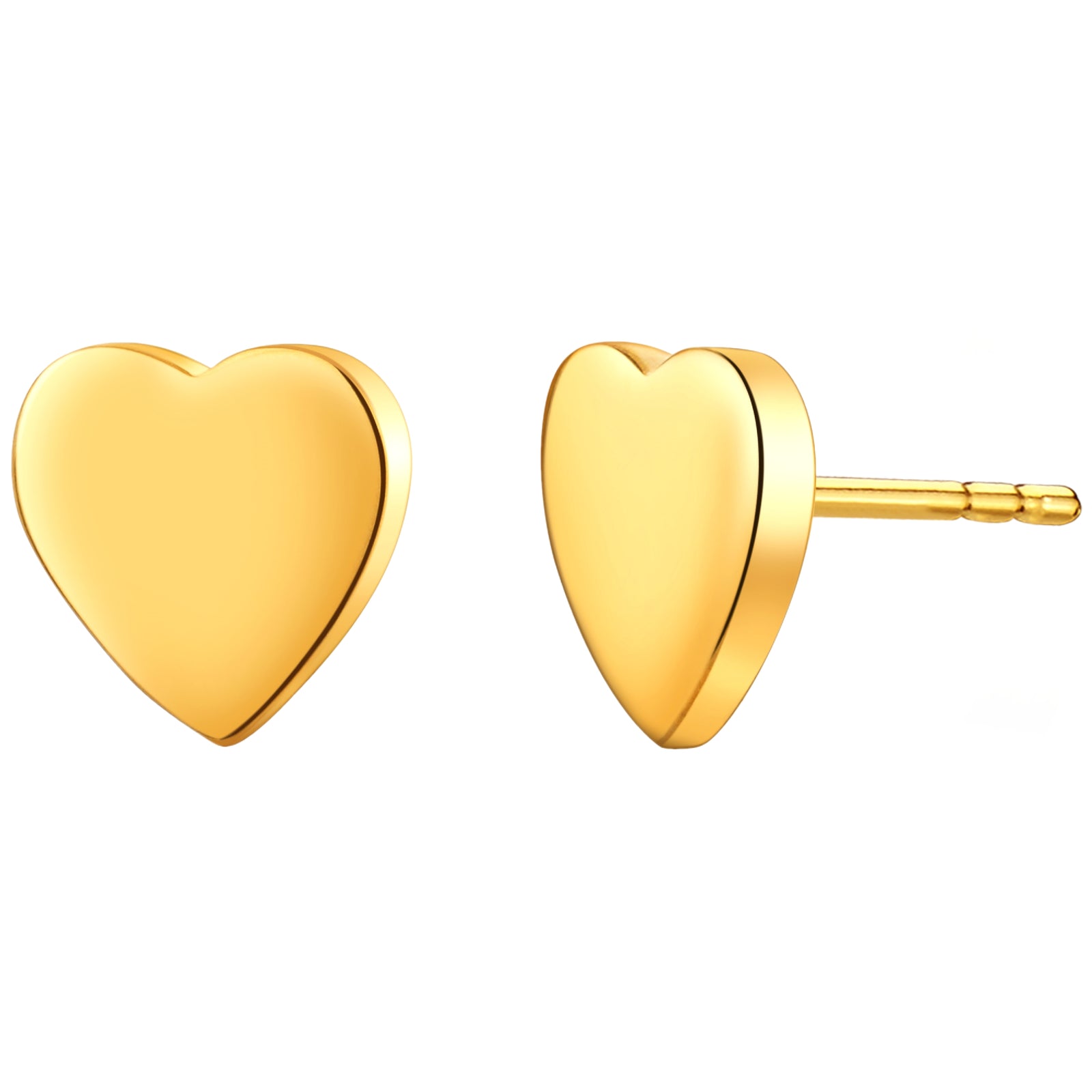 925 STERLING SILVER HEART STUD EARRINGS