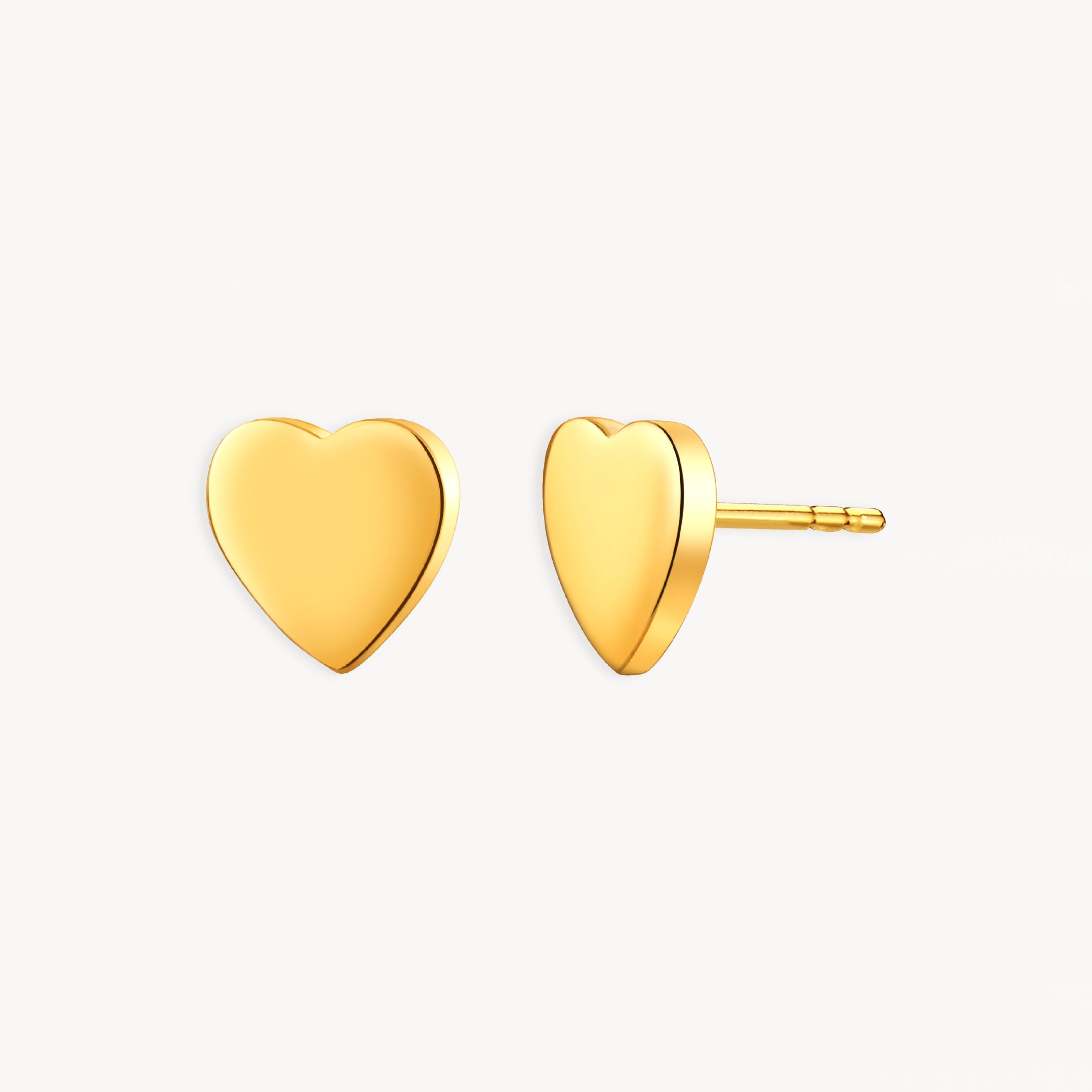 925 STERLING SILVER HEART STUD EARRINGS