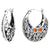 925 STERLING SILVER BALI EARRINGS WITH MULTI-COLOUR SAPPHIRE