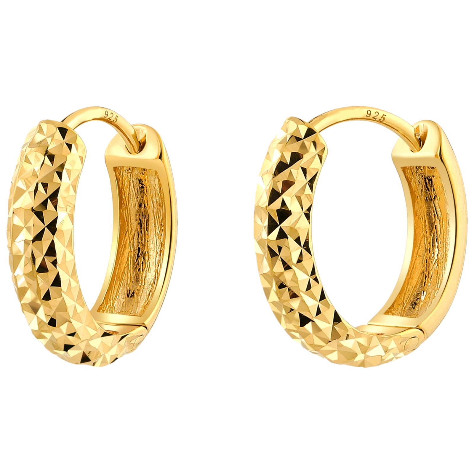 925 STERLING SILVER CLASSIC HUGGIE EARRINGS