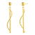 925 STERLING SILVER FANCY SWIRL DANGLE EARRINGS