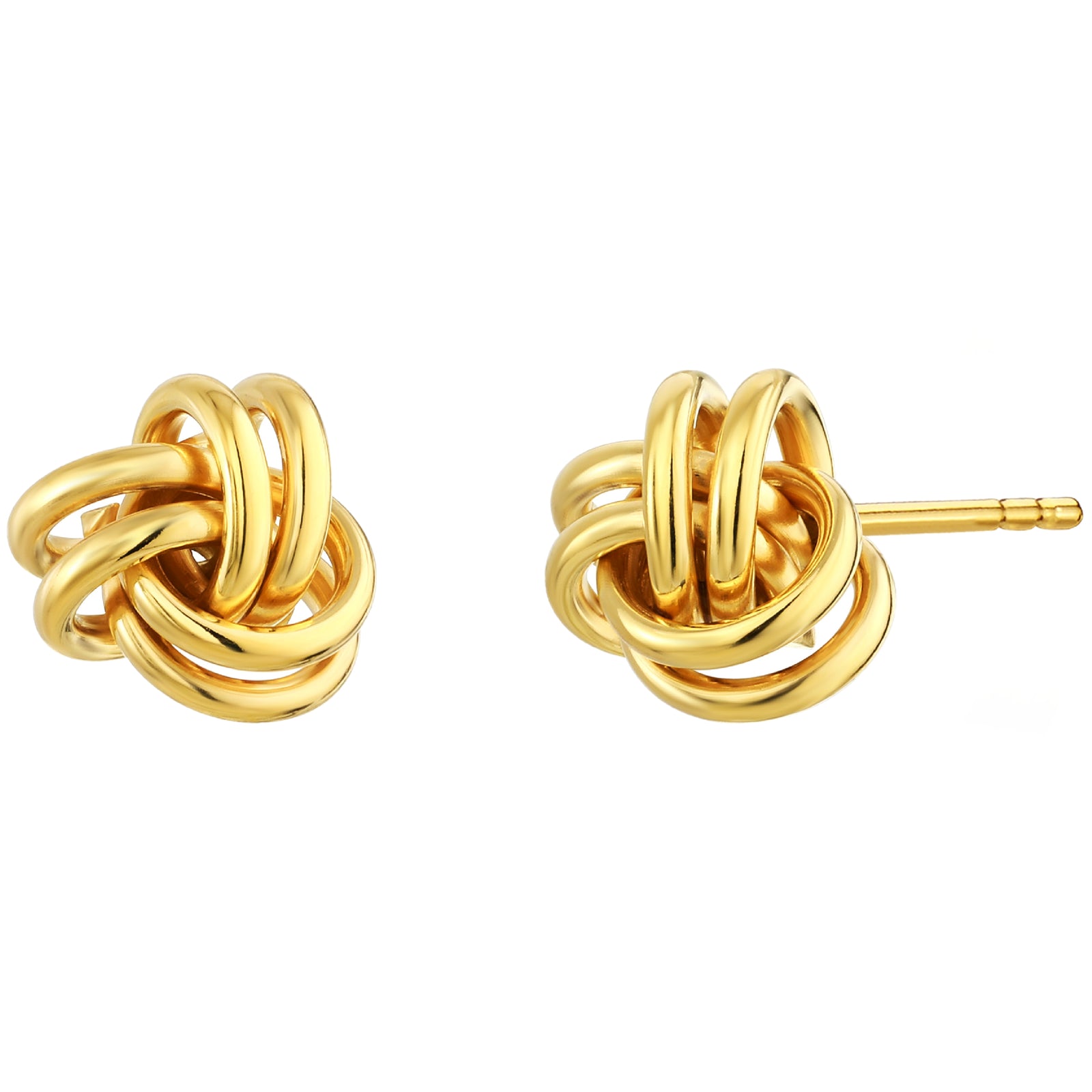 925 STERLING SILVER KNOT STUD EARRINGS