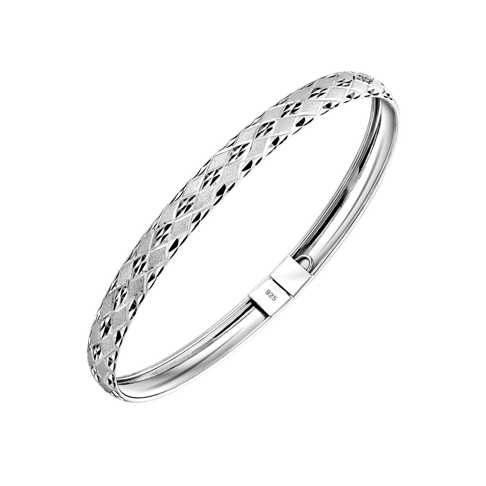 925 STERLING SILVER STAMP STRIP BANGLE