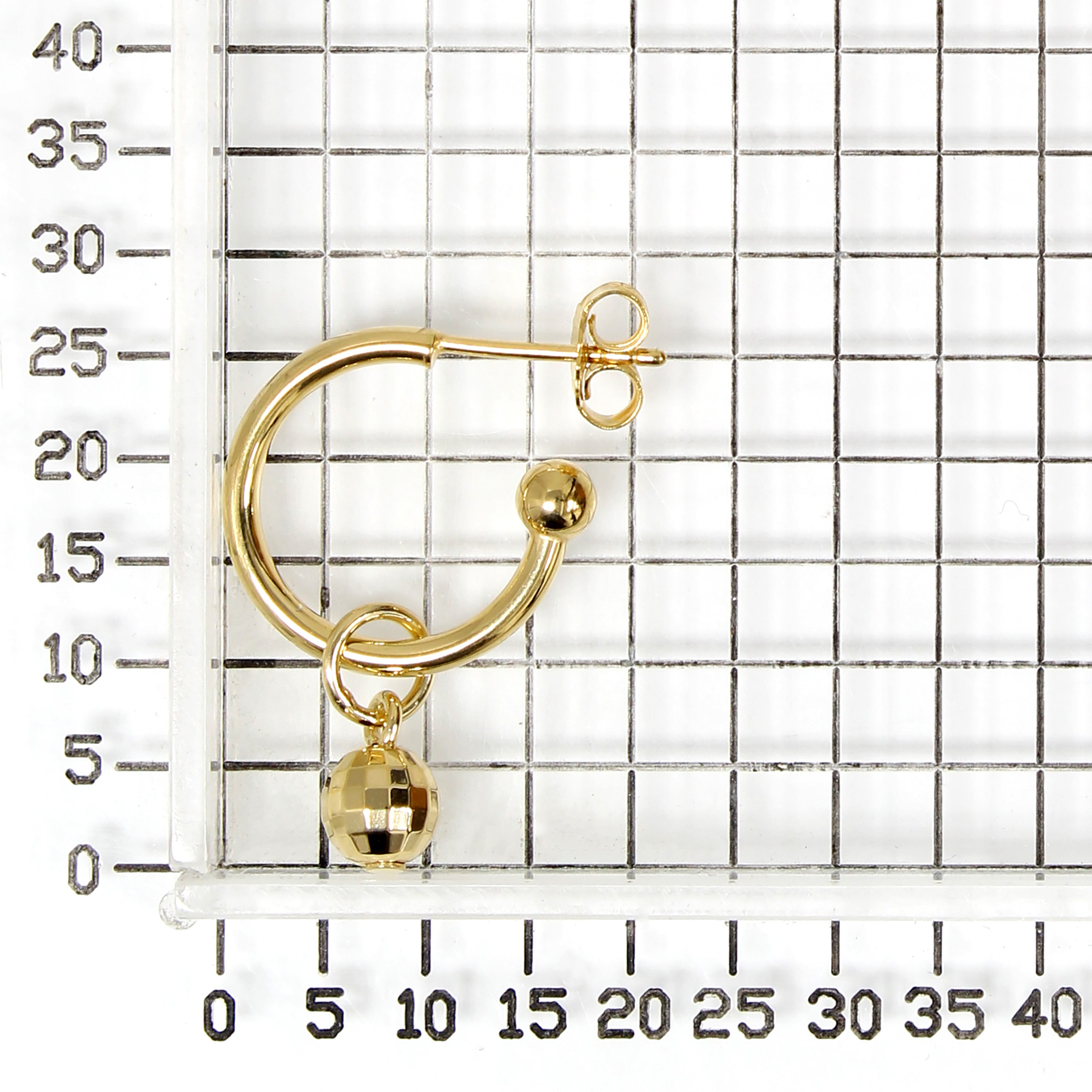 925 STERLING SILVER LIGHT WEIGHT DANGLED C HOOP EARRINGS