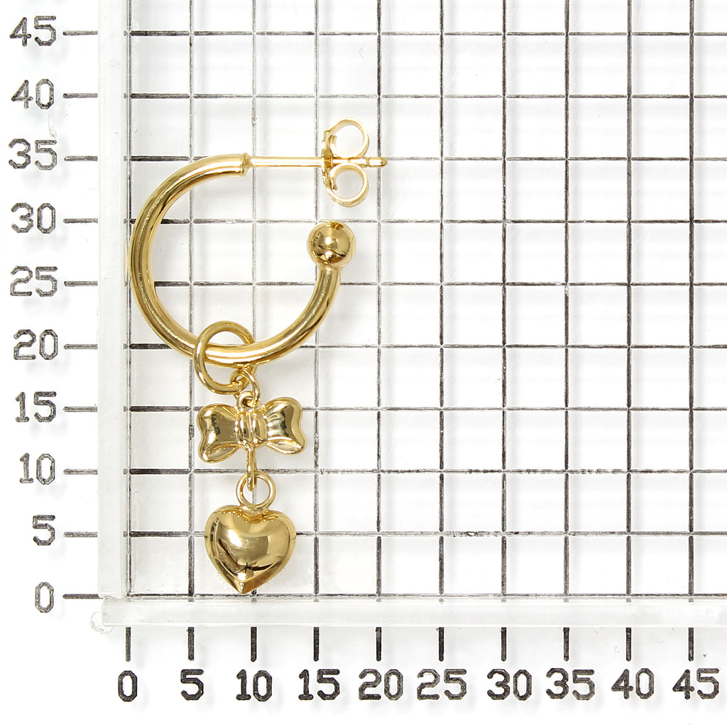 925 STERLING SILVER DANGLED LIGHT WEIGHT HOOP EARRINGS