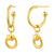 925 STERLING SILVER FANCY DANGLED HOOP EARRINGS