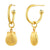 925 STERLING SILVER LIGHT WEIGHT DANGLED C HOOP EARRINGS