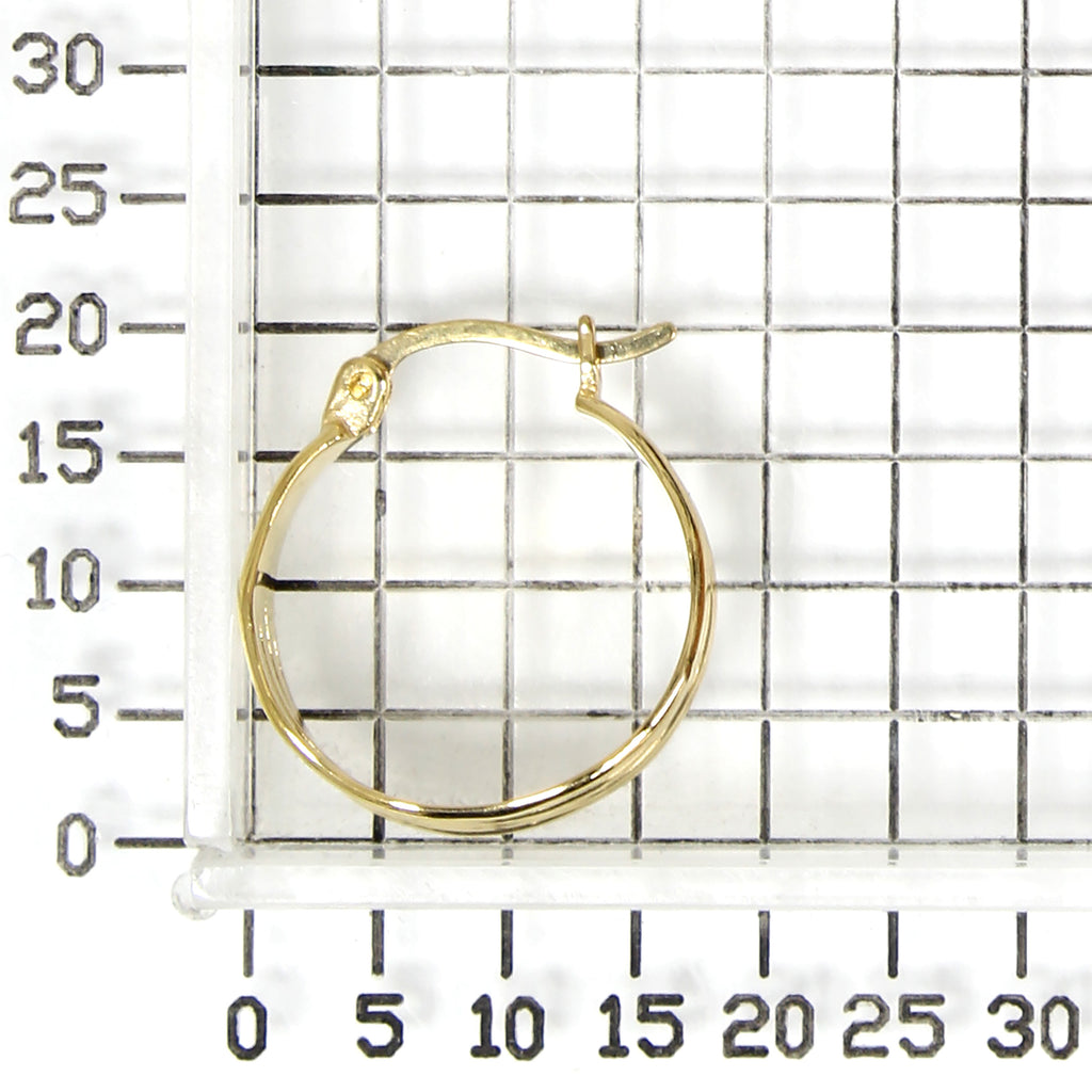 925 STERLING SILVER WAVE HOOP EARRINGS