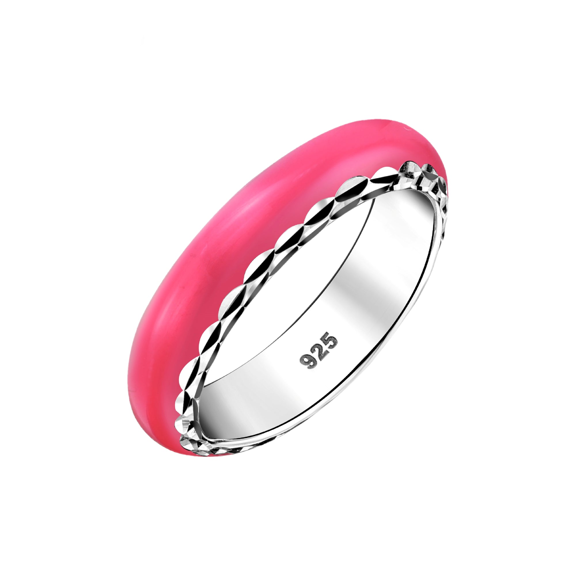 925 STERLING SILVER ENAMELED RING