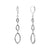 925 STERLING SILVER MARQUISE DANGLE EARRINGS