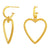 925 STERLING SILVER OPEN HEART DANGLED EARRINGS