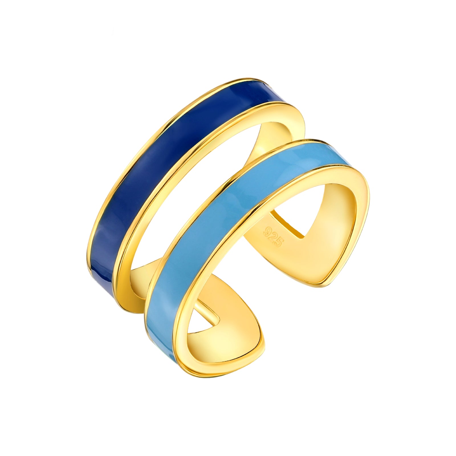 925 STERLING SILVER ENAMELED RING