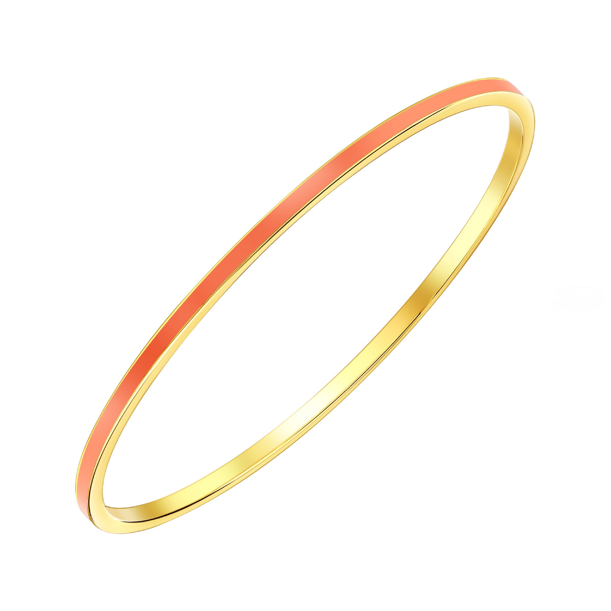 925 STERLING SILVER CLASSIC ENAMEL SLIP ON BANGLE