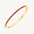 925 STERLING SILVER CLASSIC ENAMEL SLIP ON BANGLE