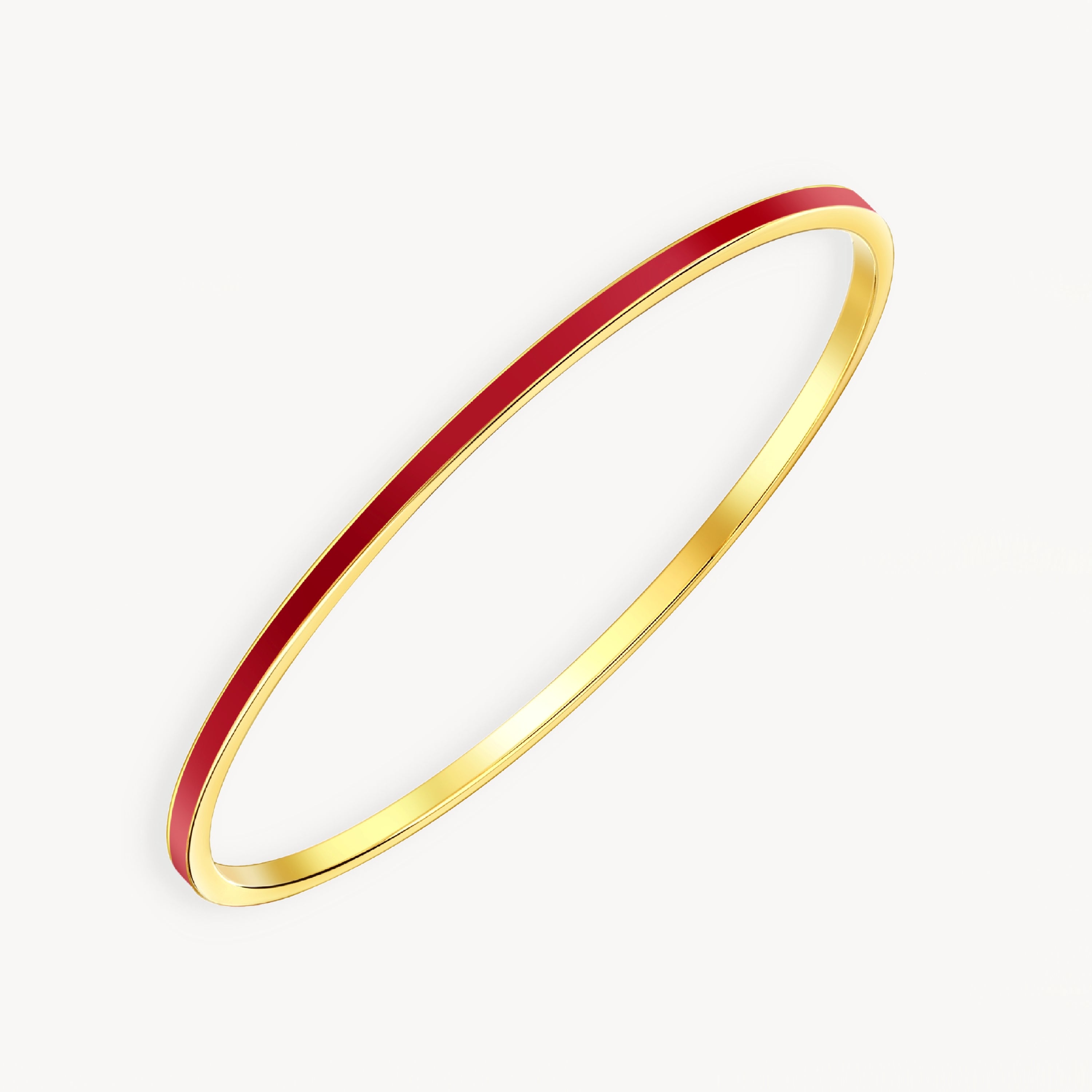 925 STERLING SILVER CLASSIC ENAMEL SLIP ON BANGLE