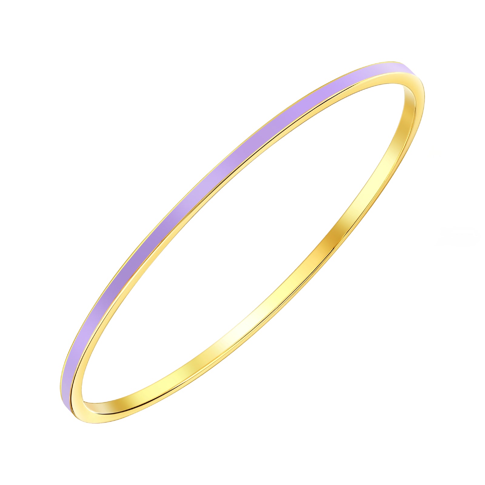 925 STERLING SILVER CLASSIC ENAMEL SLIP ON BANGLE