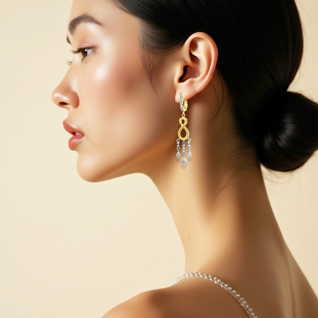 925 STERLING SILVER WATERFALL EARRINGS