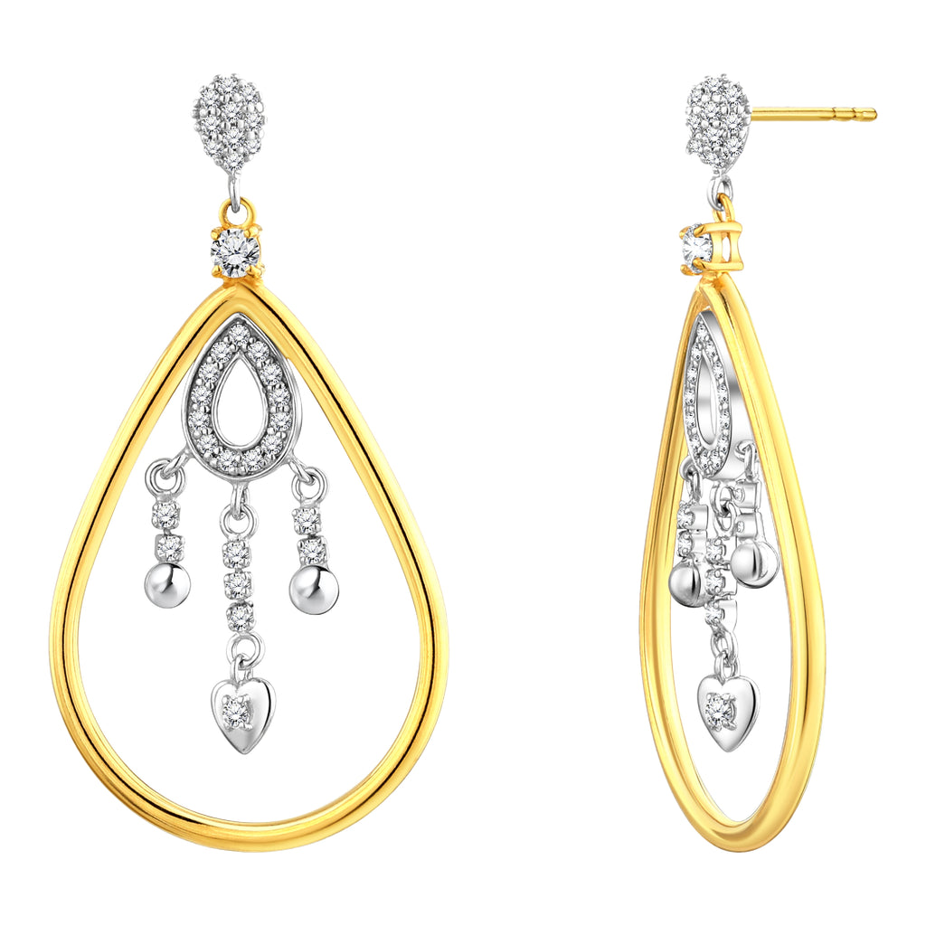 925 STERLING SILVER WATERFALL EARRIINGS