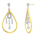 925 STERLING SILVER WATERFALL EARRIINGS