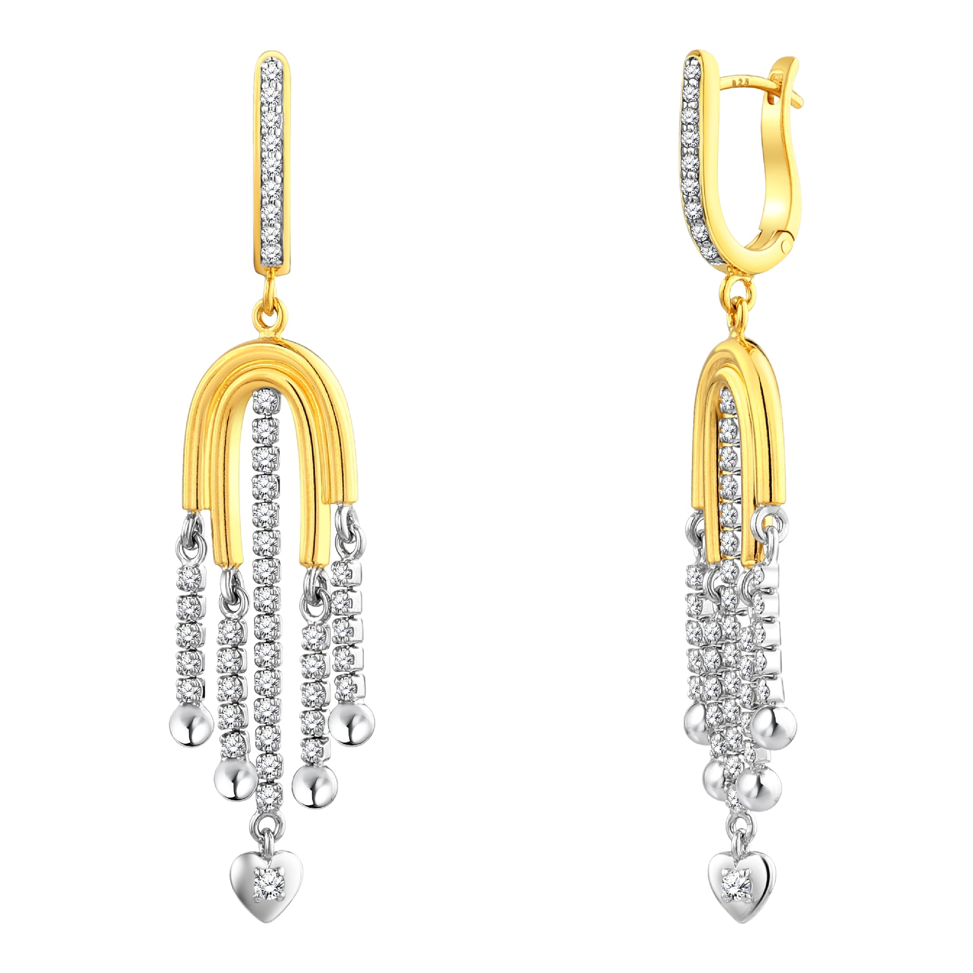 925 STERLING SILVER WATERFALL EARRINGS