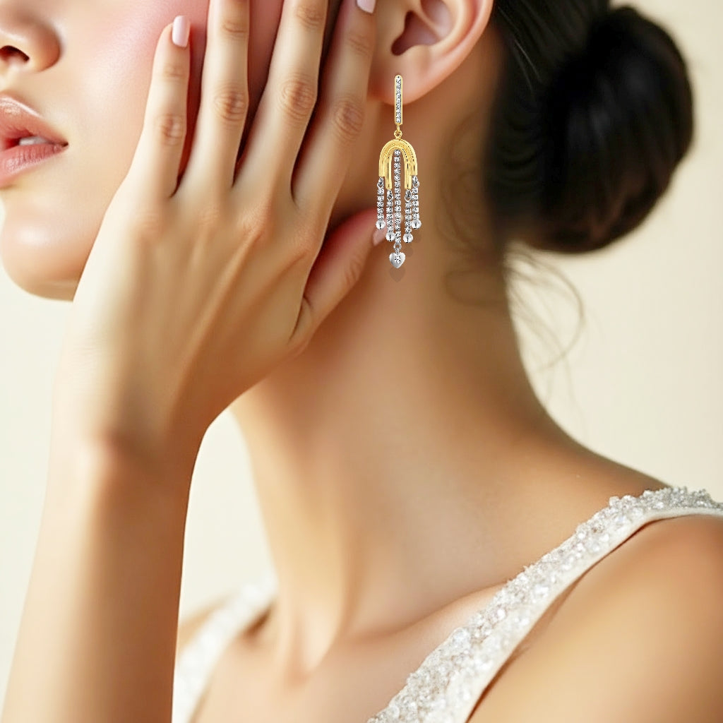 925 STERLING SILVER WATERFALL EARRINGS