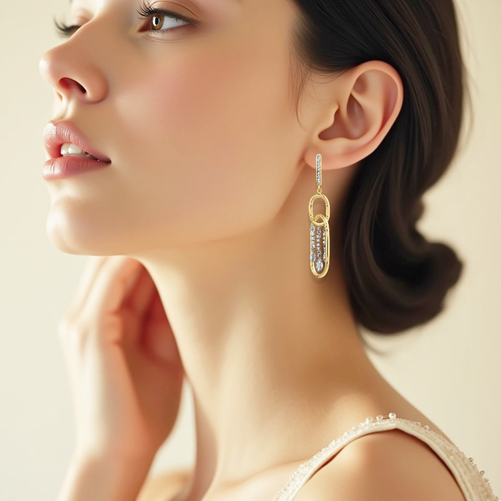 925 STERLING SILVER WATERFALL EARRINGS